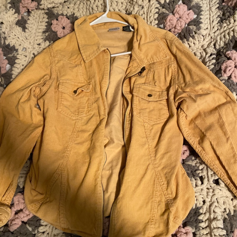 Yellow jean jacket